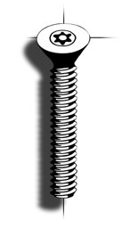 Show details for Machine screw | 6-Lobe Pin | flathead Picture of Machine screw | 6-Lobe Pin | flathead